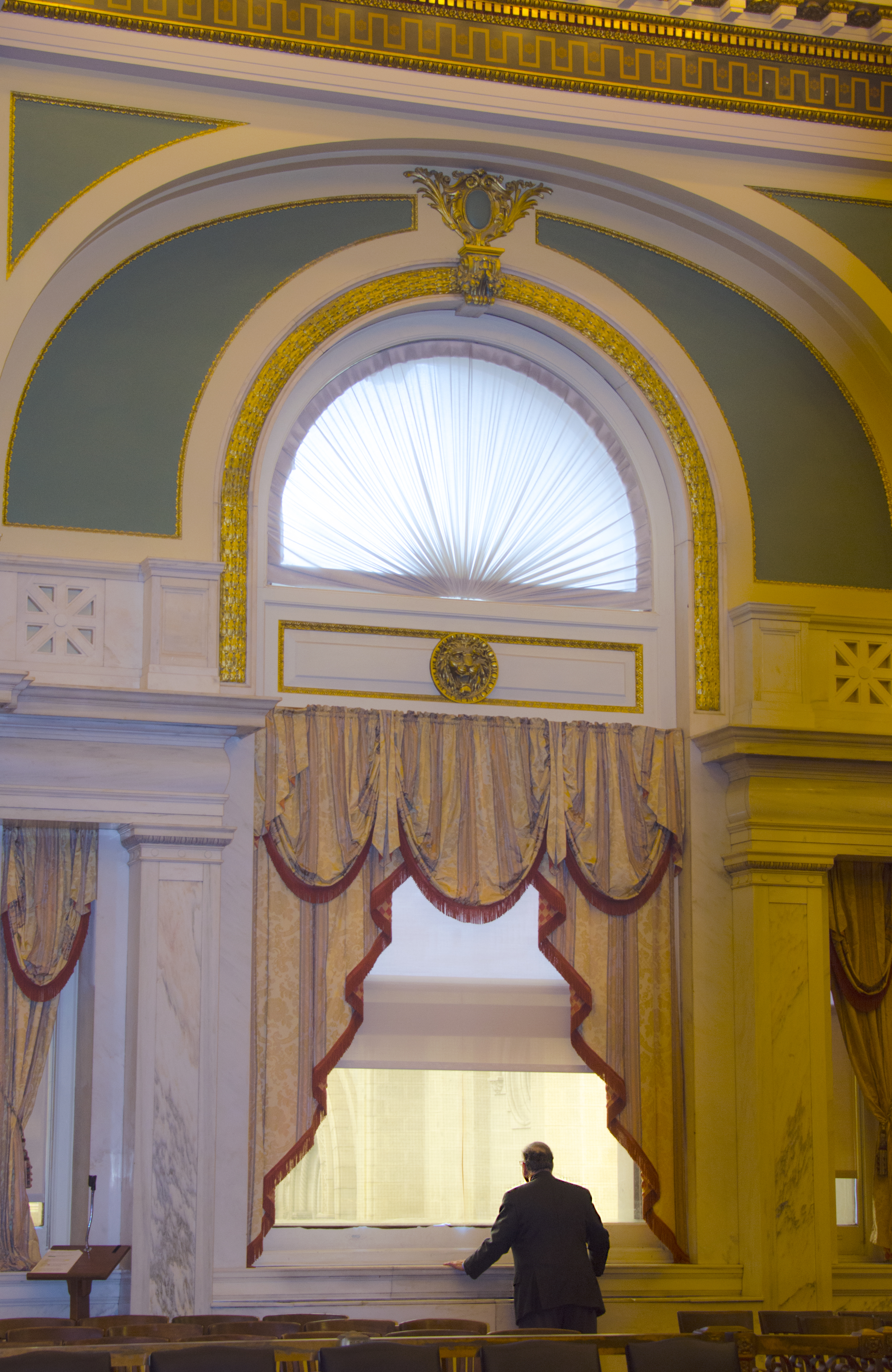 Judge Bernstein at window Tracy Steen Philadelphia City Hall